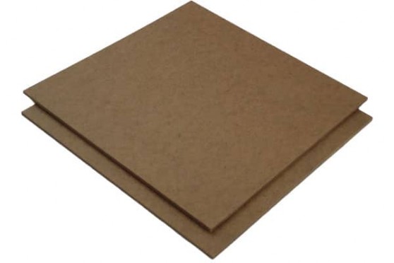 Hardboard, also called high-density fiberboard (HDF)
